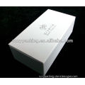 hinged magnetic thick white cardboard boxes with logo stamped